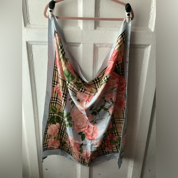 Burberrys Ladies Silk Scarf - Picture 2 of 8